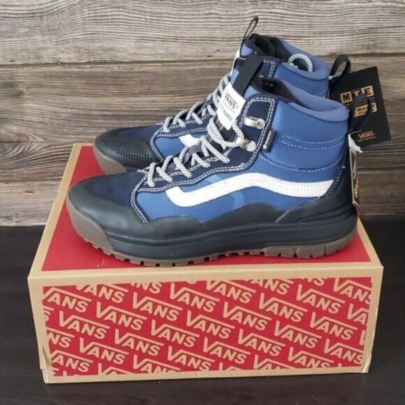New Vans Ultrarange Exo HI Gortex Waterproof Navy Blue Black Ankle Boots Shoes - Picture 1 of 13